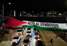 “Alto al genocidio”: Colombianos mostraron apoyo a Palestina antes de la Libertadores