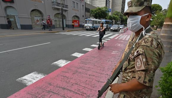 Estado de emergencia: Así avanza el coronavirus en Lima al 26 de marzo. (Foto: Cris BOURONCLE / AFP)