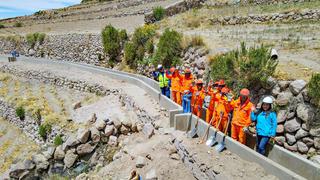 Southern Perú culmina ejecución del Canal Martes Cruz en Candarave