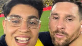 Hincha tomó del cuello a ‘Leo’ Messi para una foto tras invadir la cancha [VIDEO]