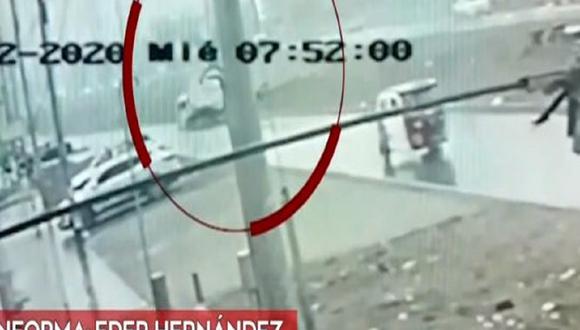 Un video registra el aparatoso accidente en VMT. (Captura: América Noticias)