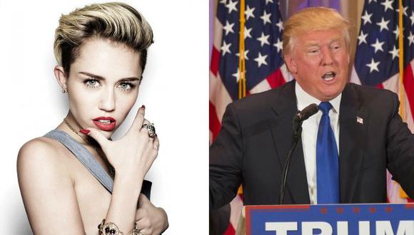 Miley Cyrus también criticó duramente al candidato presidencial por sus actividades de caza. (EFE)