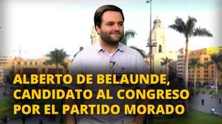 Alberto de Belaúnde candidato al Congreso por el Partido Morado