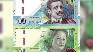 BCR pone en circulación desde hoy nuevos billetes de S/ 10 y S/ 100 