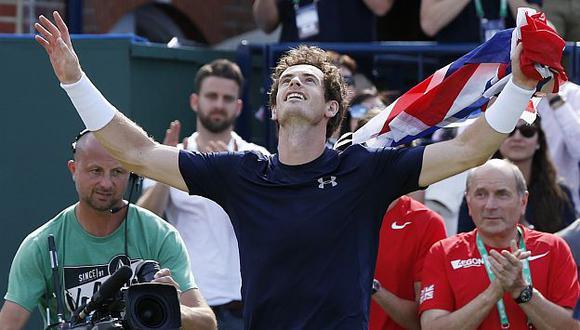 Andy Murray cerró la serie 3-1 ante Francia, en un partido de más de 5 horas. (Reuters)