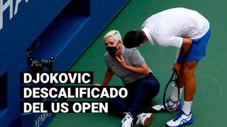 US Open: Descalifican a Novak Djokovic por golpear con la pelota a una jueza de línea