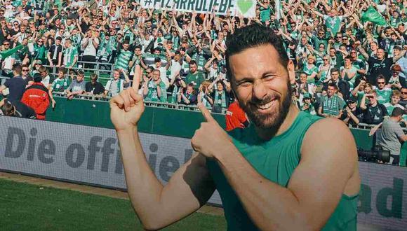 El mensaje de agradecimiento de Claudio Pizarro a los fanáticos de Werder Bremen. (Foto: @werderbremenES)