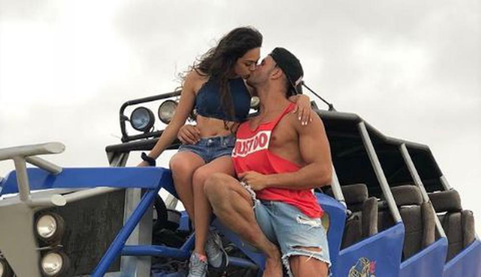 El español y la actriz aparecieron en una fotografía dándose un apasionado beso. (Instagram/@fabioagostinifit)