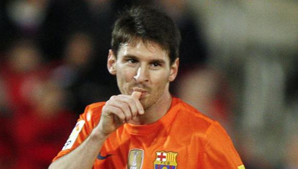 PARA THIAGO. Messi hizo el gesto del chupón y dedicó tantos a su hijo. (Reuters)
