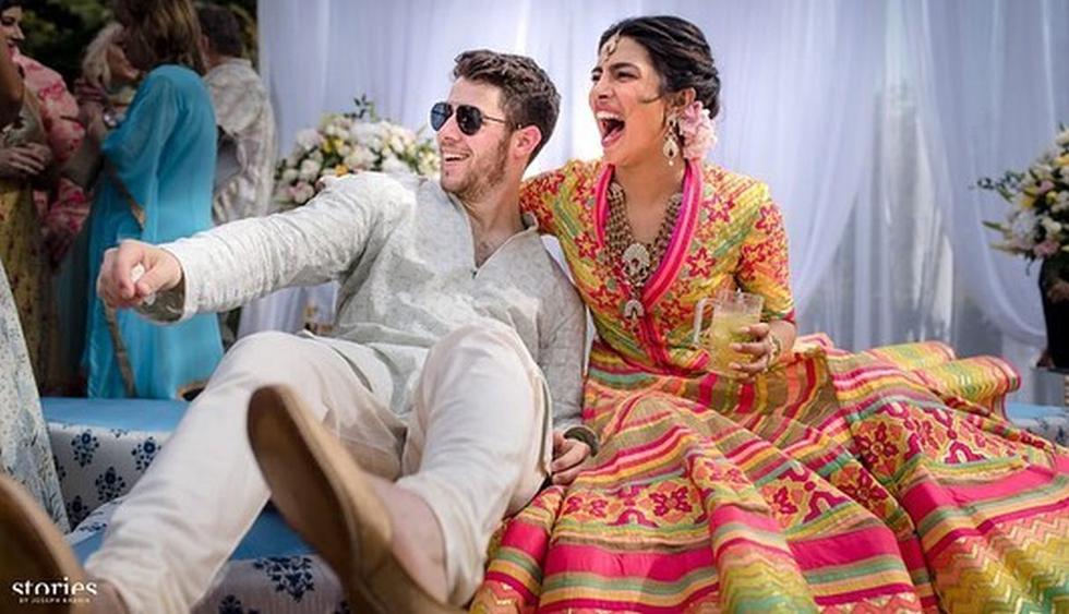 La pareja gastó más de medio millón de dólares para realizar su boda en la India. (Foto: Agencia/@nickjonas)
