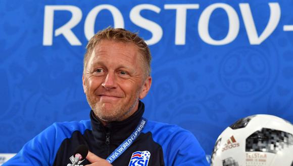 Heimir Hallgrímsson dirigió a Islandia desde el año 2016 (Foto: AFP).