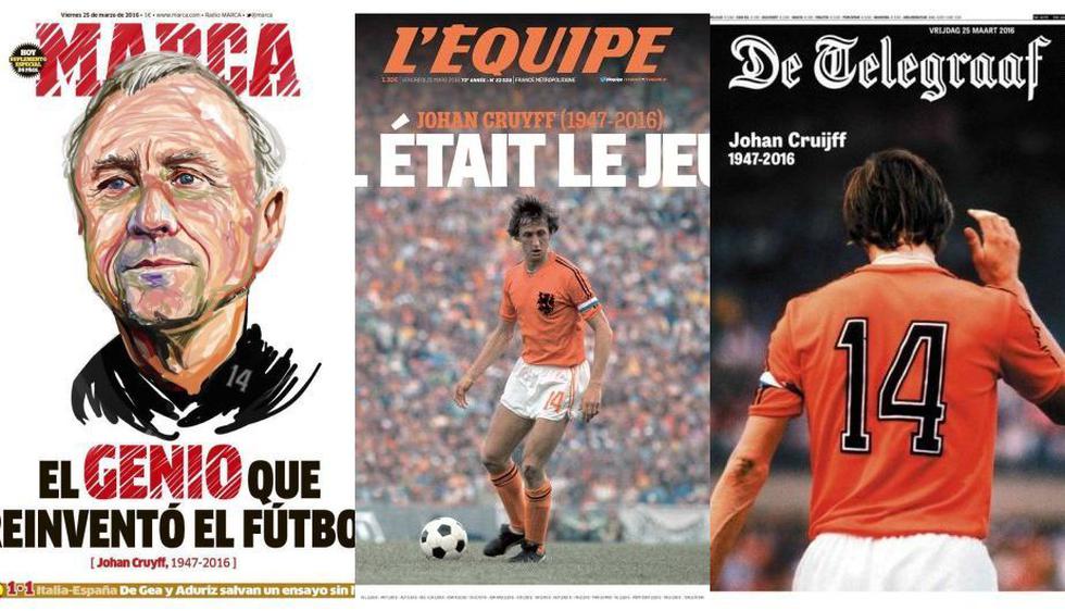 Johan Cruyff: Así le rindieron homenaje los diarios del mundo tras su muerte.