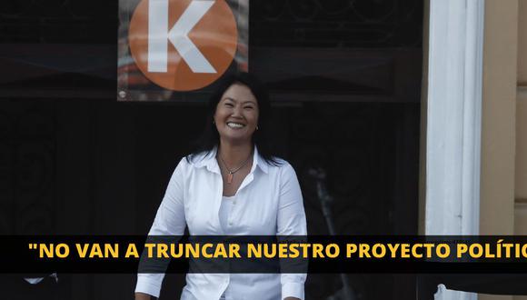 Keiko Fujimori sostiene que la han detenido sin fundamentos jurídicos. (Perú21)