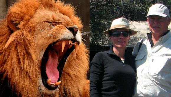 Pareja de esposos fue atacada por un león mientras dormían en medio de un safari en África