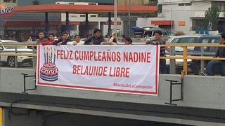 Nadine Heredia: Gresca por letrero sobre fuga de Martín Belaunde Lossio [Video]