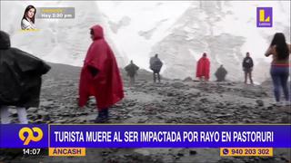 Turista fallece al ser impactada por un rayo en el nevado Pastoruri