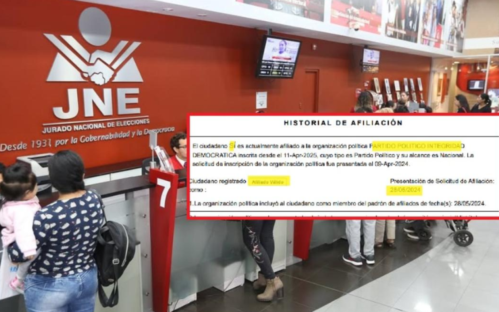 Foto composición JNE