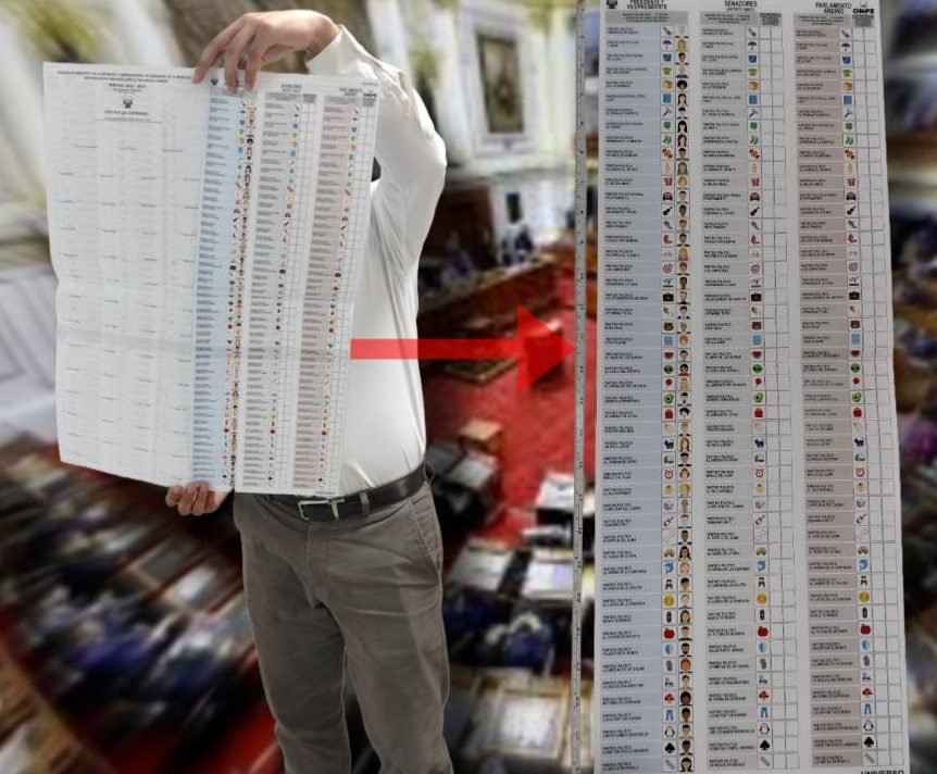 Cédula de votación para el 2026