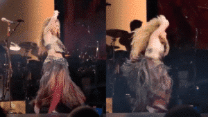 ¡Tremendo susto! Shakira sufrió aparatosa caída en pleno concierto (VIDEO)