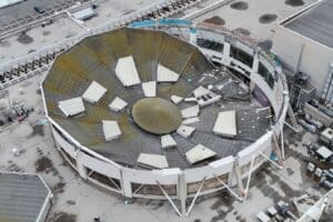 Responsables de instalación de techo caído del Real Plaza se contradicen en Fiscalía