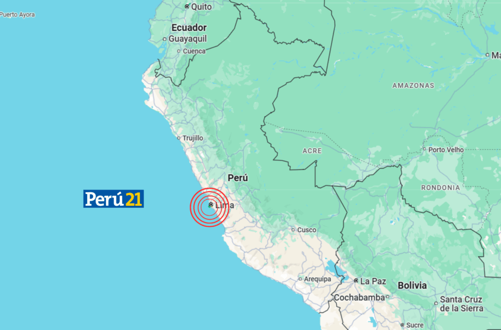 Temblor en Lima