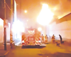 Incendio consumió planta de GLP